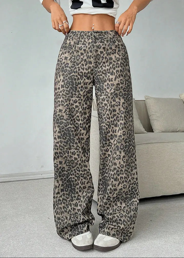 Pantalon léopard femme à coupe ample SecretBombe