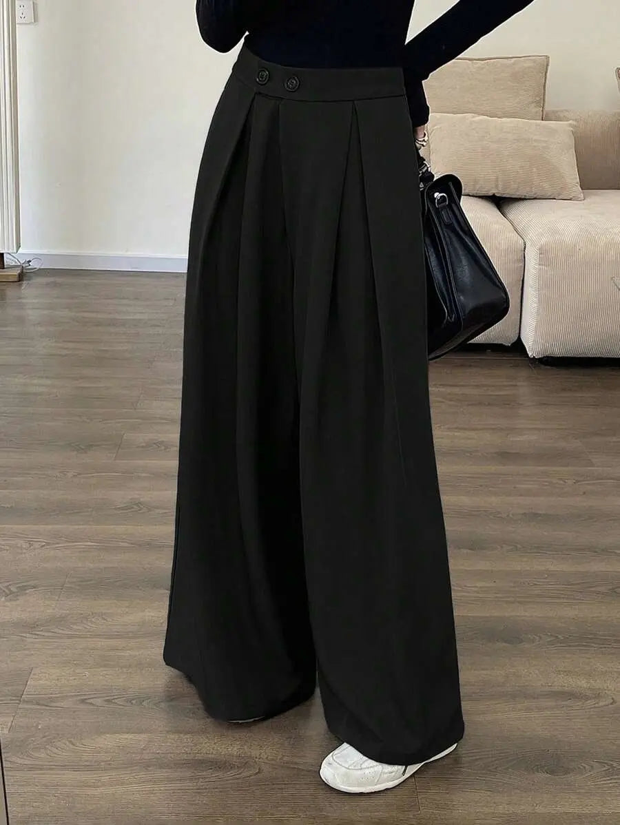 Pantalon palazzo noir femme au style chic SecretBombe
