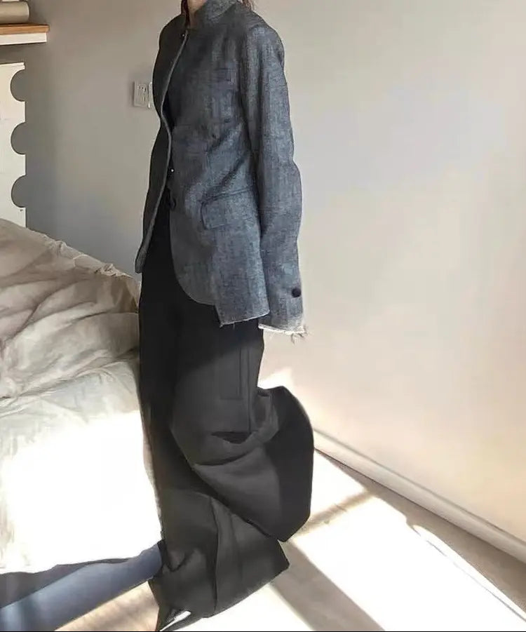 Pantalon large noir SecretBombe coupe fluide et moderne