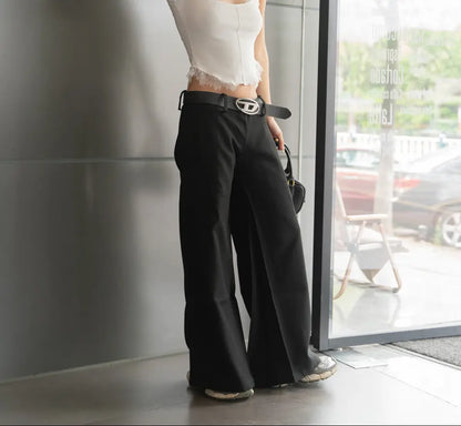 Détail tissu  pantalon noir SecretBombe résistant et confortable