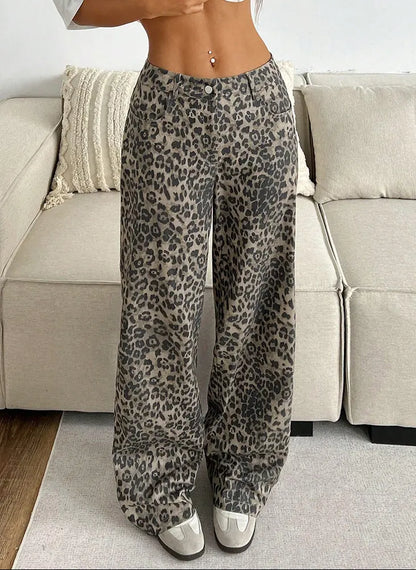 Pantalon femme léopard à coupe large SecretBombe