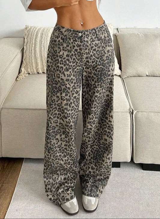 Pantalon large léopard femme au style tendance SecretBombe