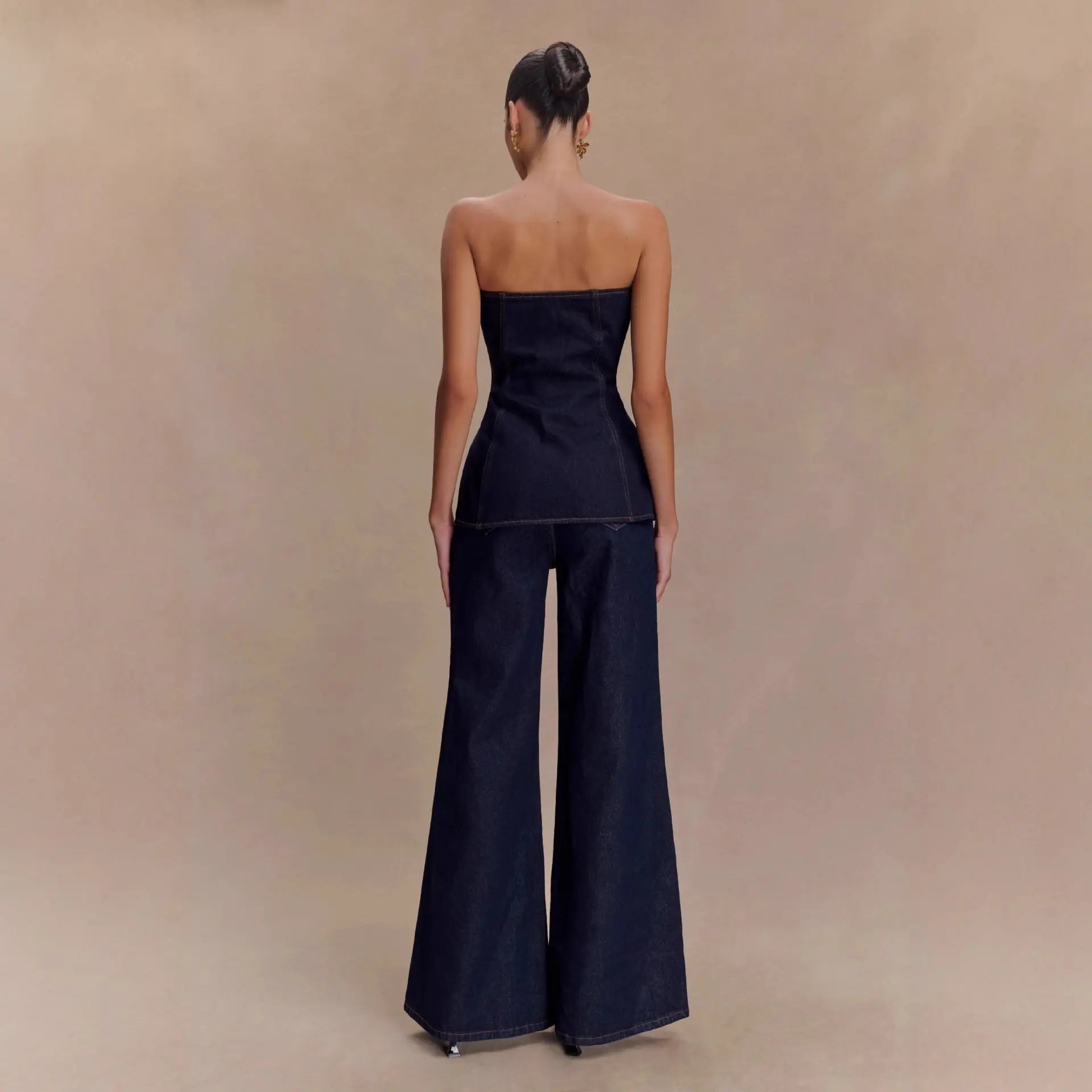 Jean femme taille haute look streetwear moderne – secretbombe