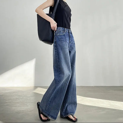 Jean femme coupe large droite style chic – SecretBombe