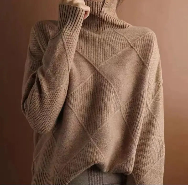 Pull oversize en maille SecretBombe, style chic et décontracté pour femme