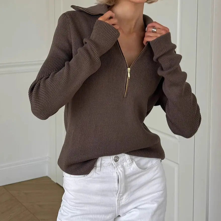 Pull femme style street chic européen en coton doux – secretbombe