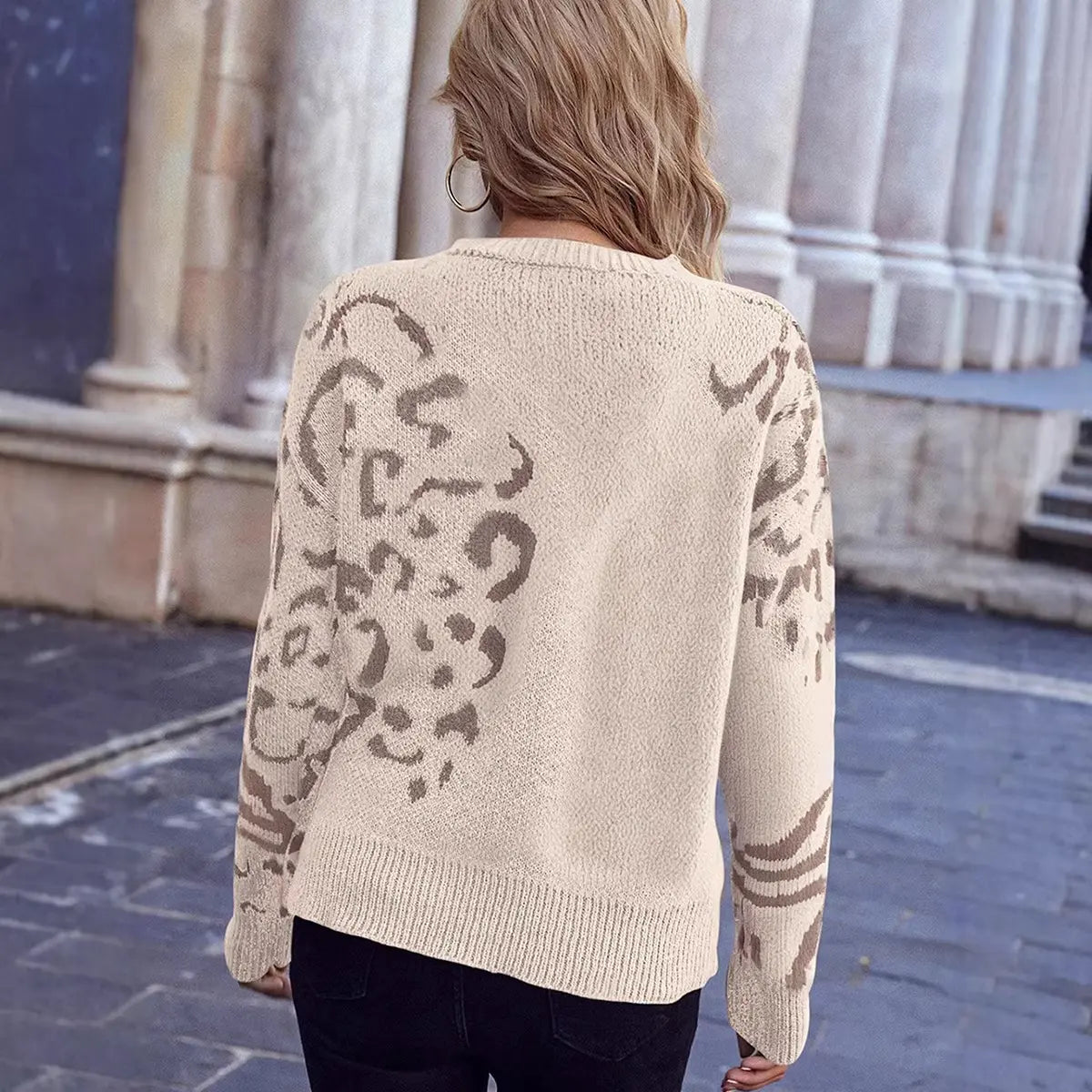 Pull femme léopard confortable manches longues SecretBombe