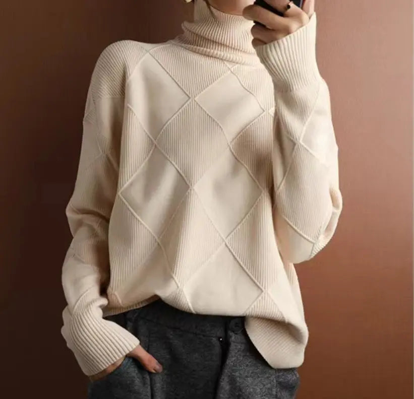 Pull en maille douce SecretBombe pour femme, élégant et confortable
