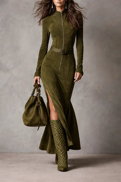 Robe longue élégante à manches longues pour femme – SecretBombe