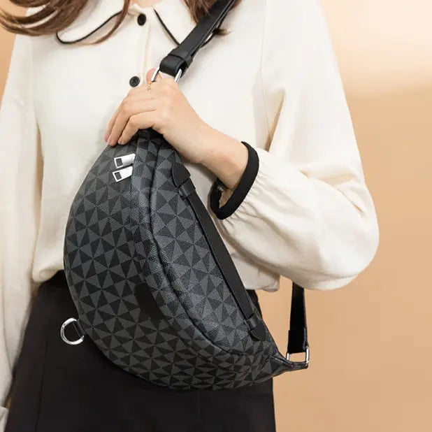  Sac banane femme tendance imprimé géométrique moderne SecretBombe