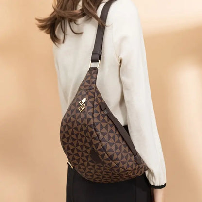 Sac banane femme streetwear imprimé géométrique tendance SecretBombe