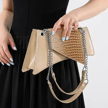 Sac bandoulière femme kaki design asymétrique chic SecretBombe
