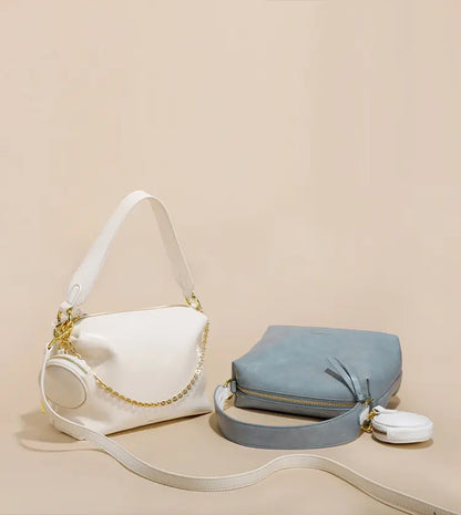"Sac cuir horizontal pour femme, rangement optimisé pour documents et smartphone"