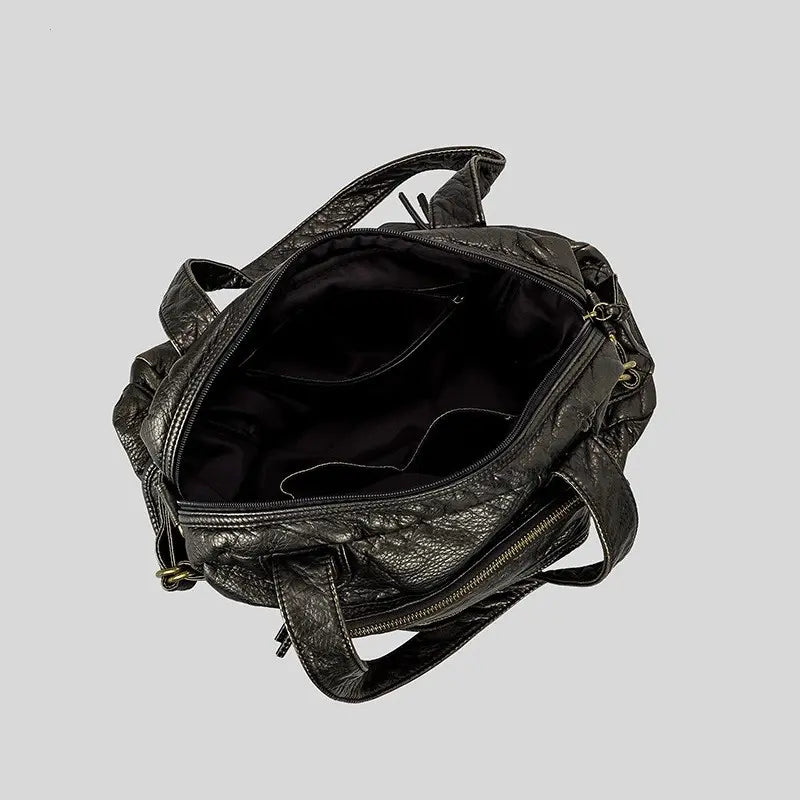 Grand sac à main femme noir élégant et pratique pour le quotidien SecretBombe