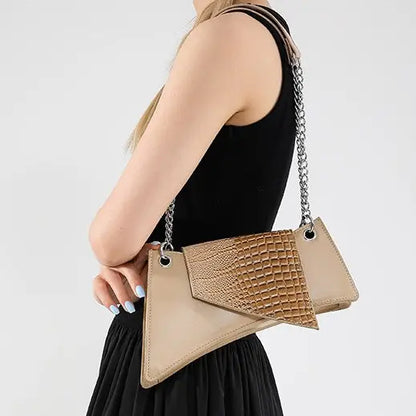 Sac femme texture croco kaki chic SecretBombe