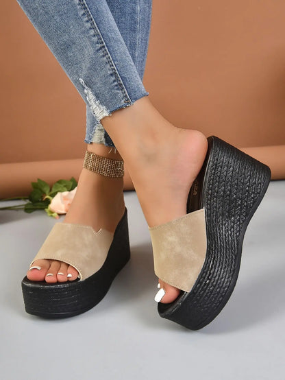 Sandales femme kaki style décontracté chic été