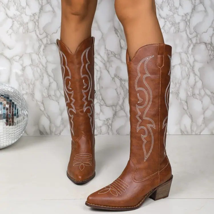 Santiags femme avec semelle antidérapante résistante – secretbombe