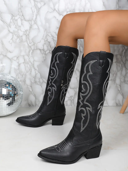 Santiags femme tendance 2025 en cuir végan – secretbombe