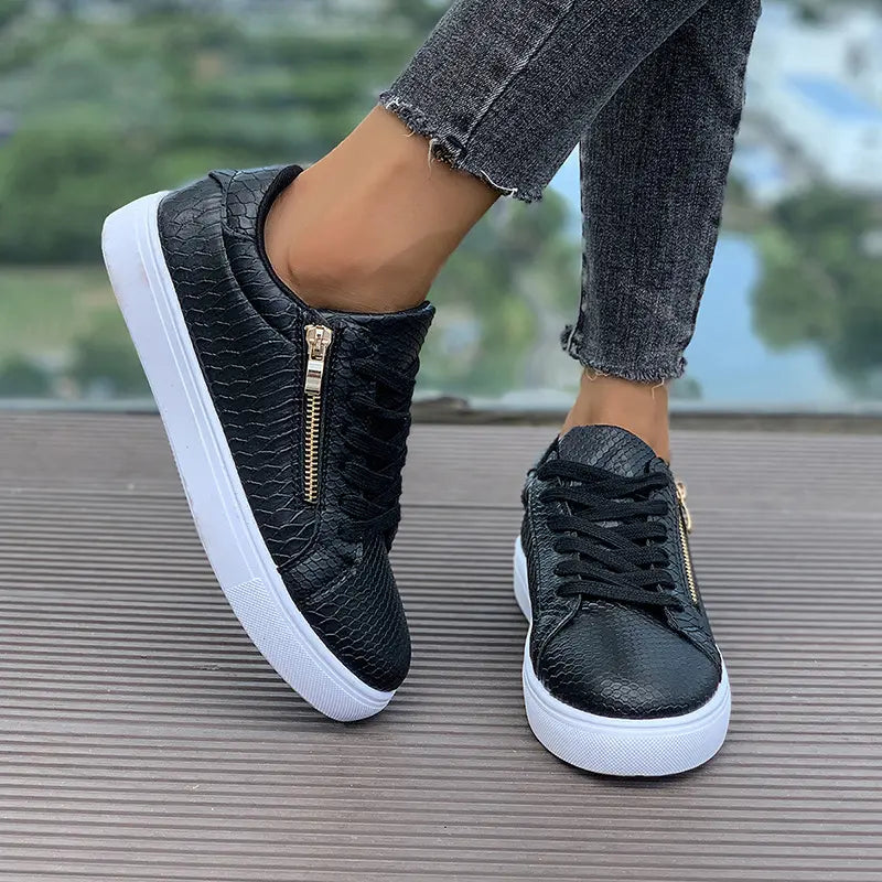 SecretBombe chaussures femme casual chic avec semelle blanche tendance