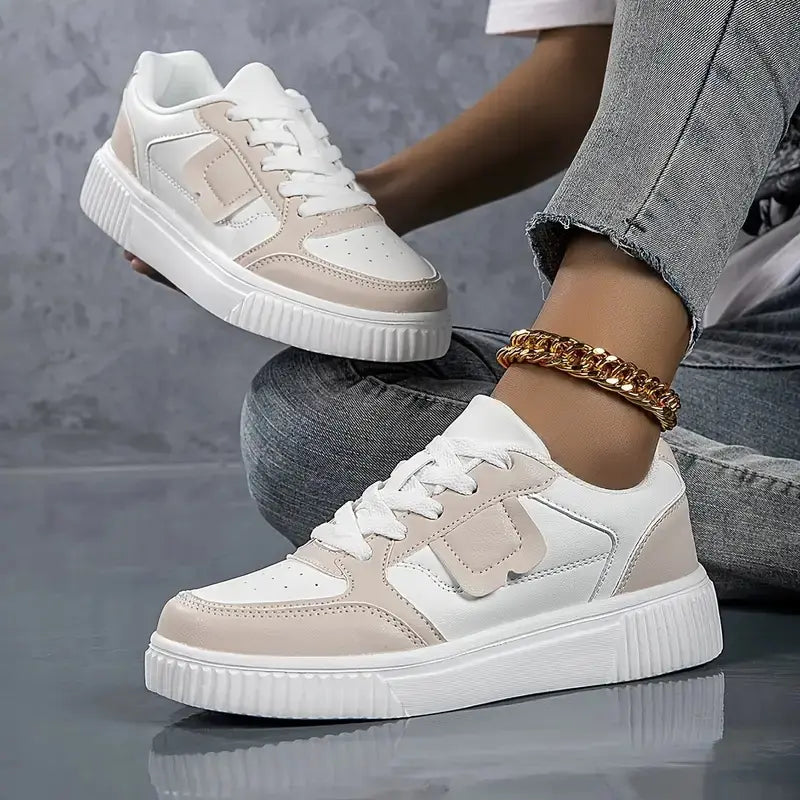 sneakers femme sport chic cuir vegan semelle  légère SecretBombe
