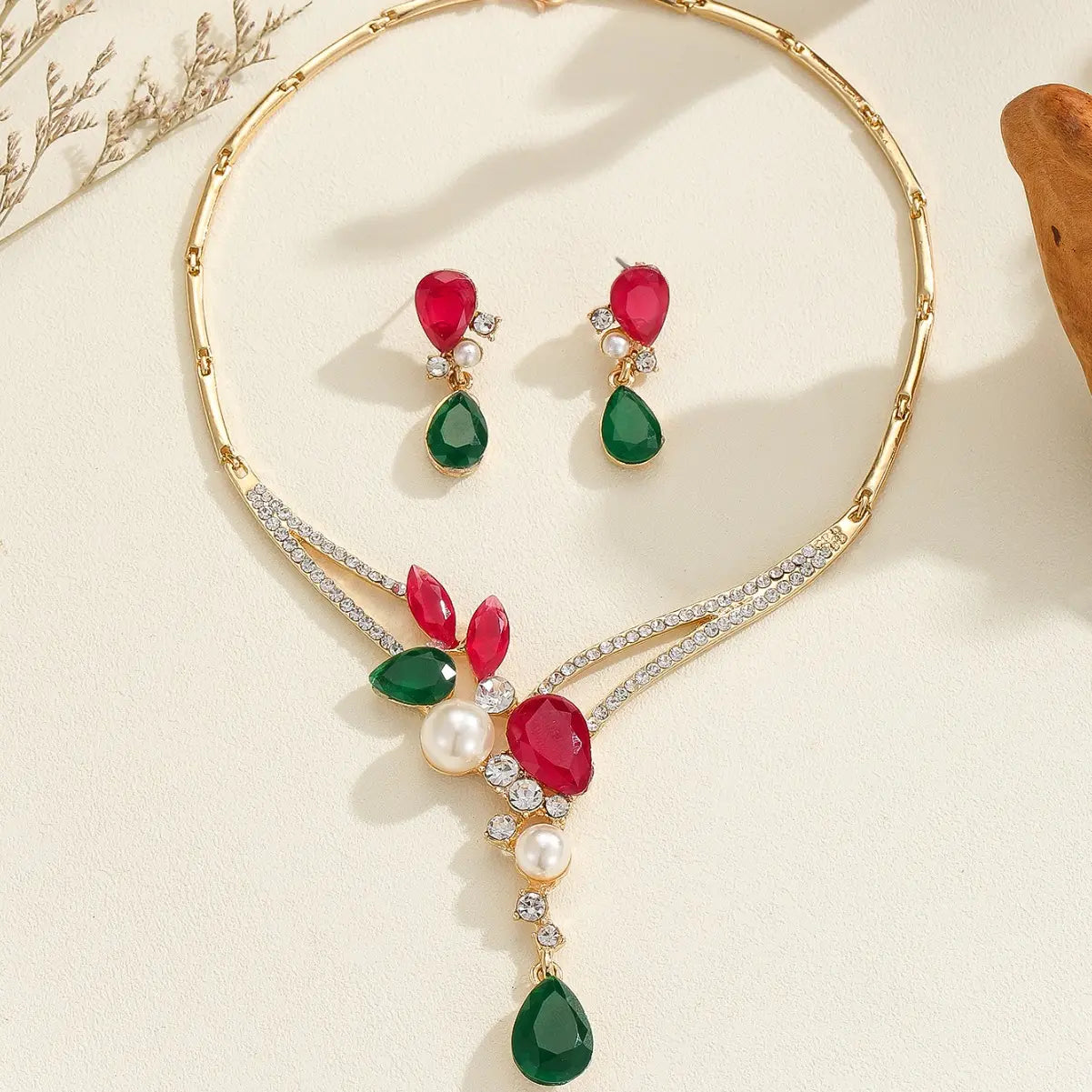 : Ensemble bijoux femme élégant moderne doré SecretBombe