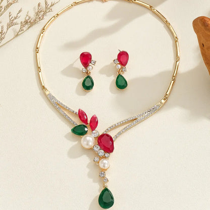 : Ensemble bijoux femme élégant moderne doré SecretBombe