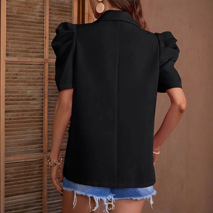 Blazer noir femme au style casual chic, facile à porter au quotidien – SecretBombe.