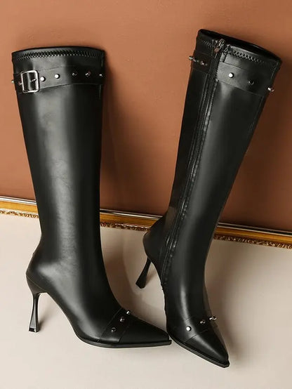 Bottes femme SecretBombe hautes élégantes avec talon fin