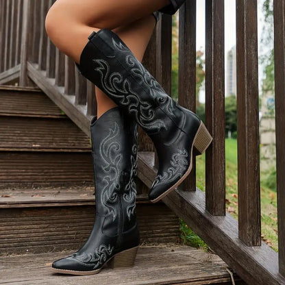 Bottes cowboy brodées femme SecretBombe