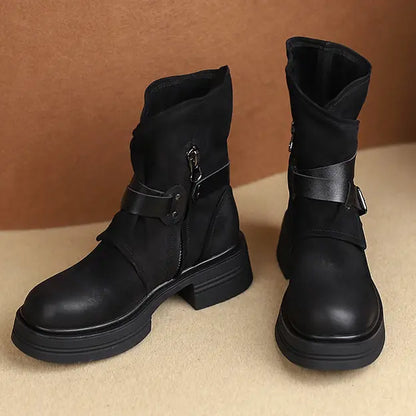 Bottines femme SecretBombe avec boucle décorative style moderne