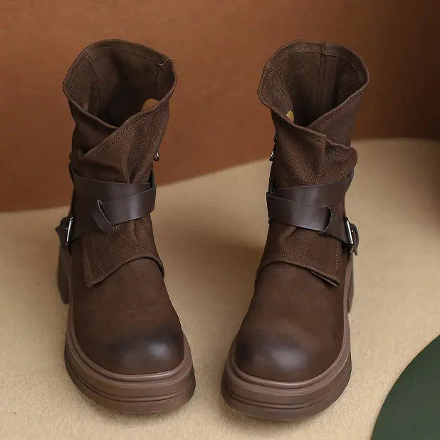 Bottines femme plateforme SecretBombe look casual chic
