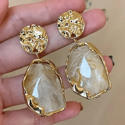 Boucles pendantes femme style européen doré SecretBombe
