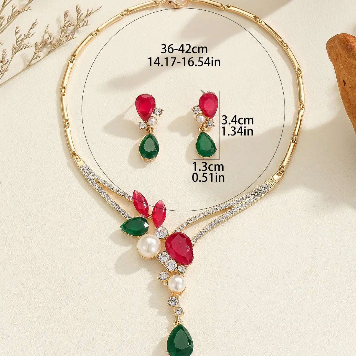 Ensemble bijoux femme tendance avec pierres et perles SecretBombe