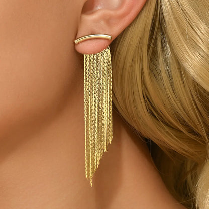 SecretBombe boucles d’oreilles femme pampilles dorées pour un look chic et moderne