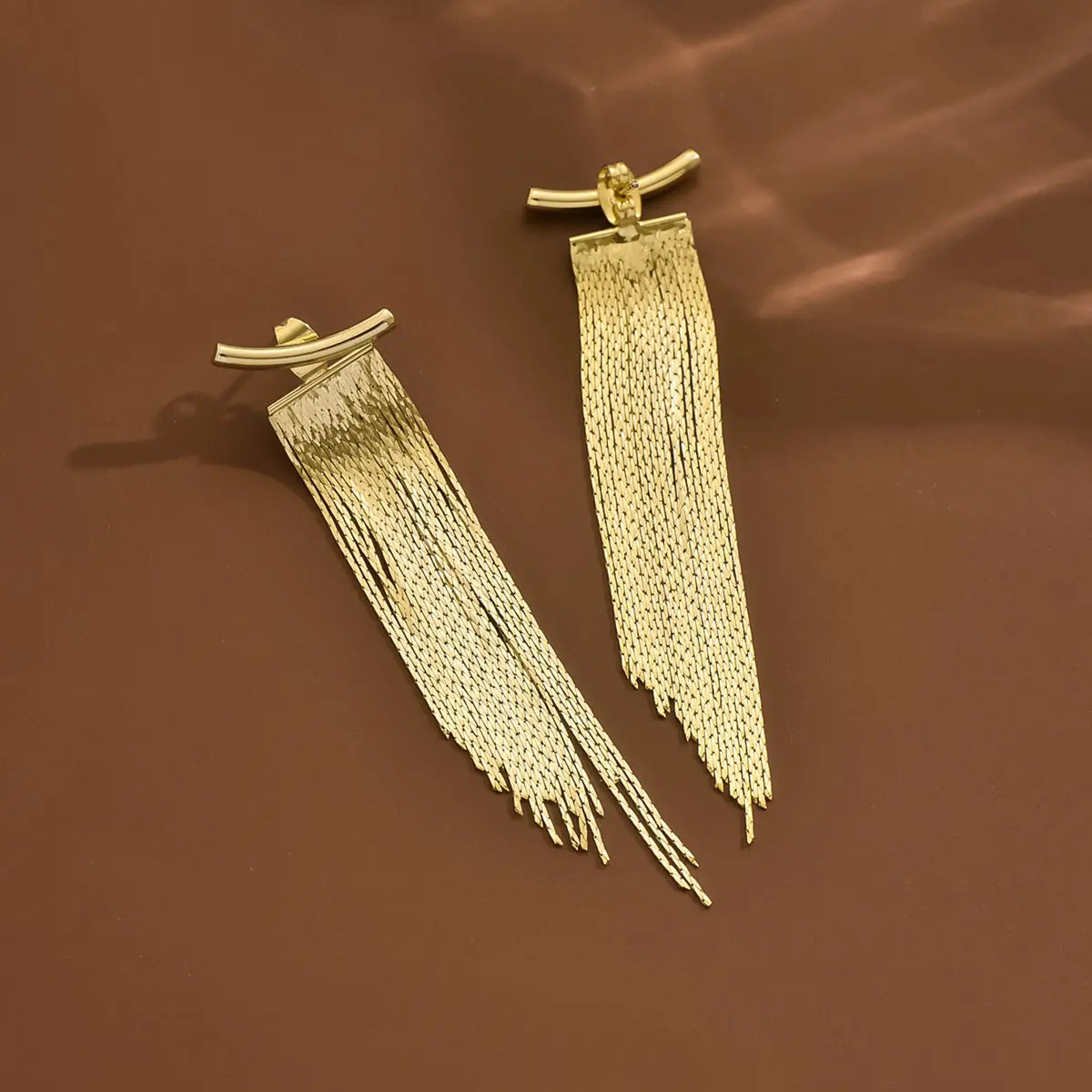 SecretBombe boucles d’oreilles longues femme à franges style européen chic et raffiné