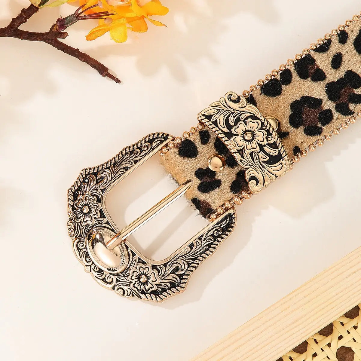 Ceinture SecretBombe femme imprimé léopard accessoire mode tendance