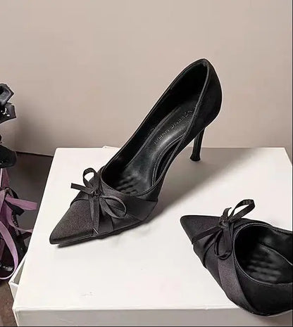 chaussures femme satin élégantes