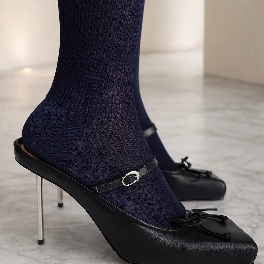 Chaussures femme chic avec bride et bout carré SecretBombe