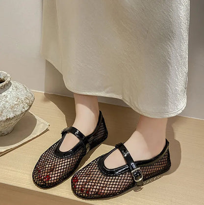 Chaussures femme chic en résille noires  – SecretBombe