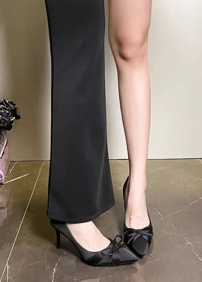 escarpins satin femme avec nœud élégant