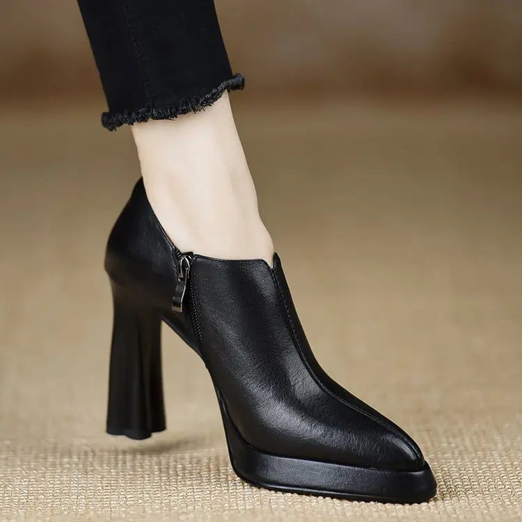 Escarpins femme rétro à talon épais SecretBombe