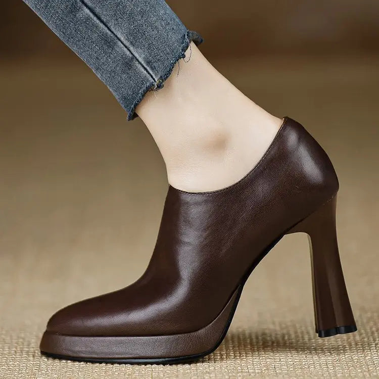 Chaussures femme chic à talon épais SecretBombe