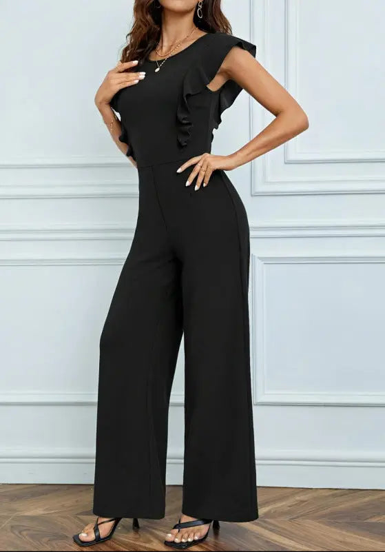 Combinaison noire taille marquée silhouette élancée SecretBombe