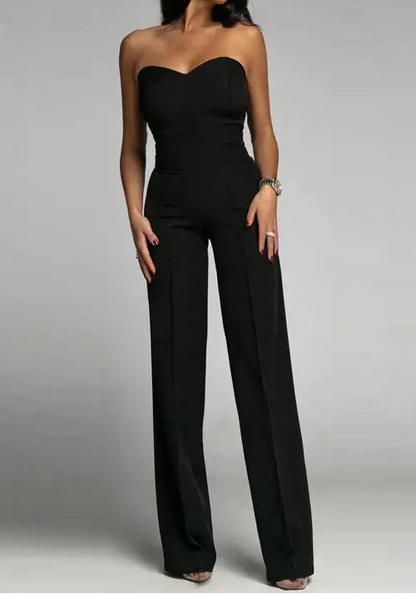 Combinaison pantalon large fluide élégante femme SecretBombe