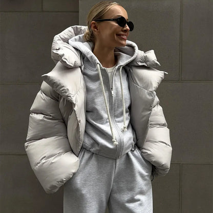 Doudoune oversize femme chaude et confortable pour l’hiver – SecretBombe