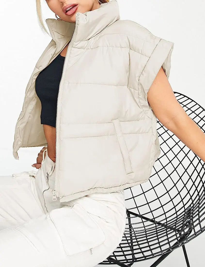 Doudoune sans manches femme style européen SecretBombe tendance actuelle