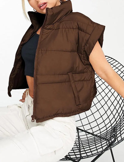 Doudoune sans manches femme tenue urbaine SecretBombe look street chic