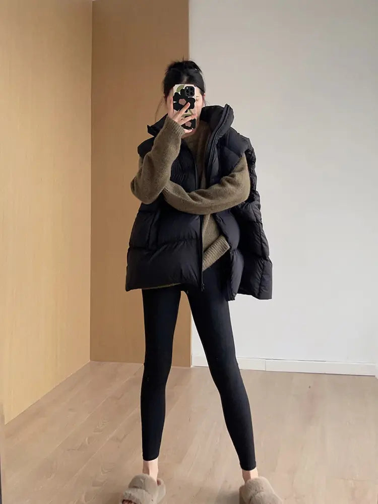 Doudoune sans manches femme grande taille street chic – SecretBombe