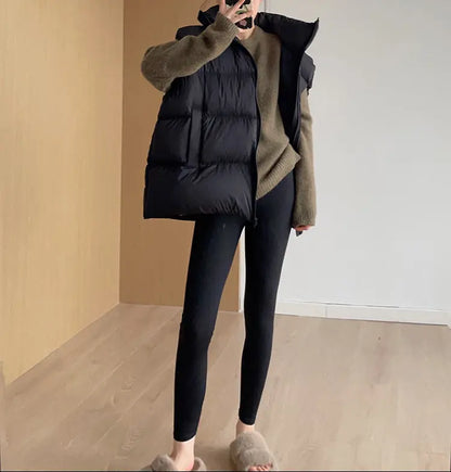 Doudoune sans manches femme look streetwear moderne – SecretBombe