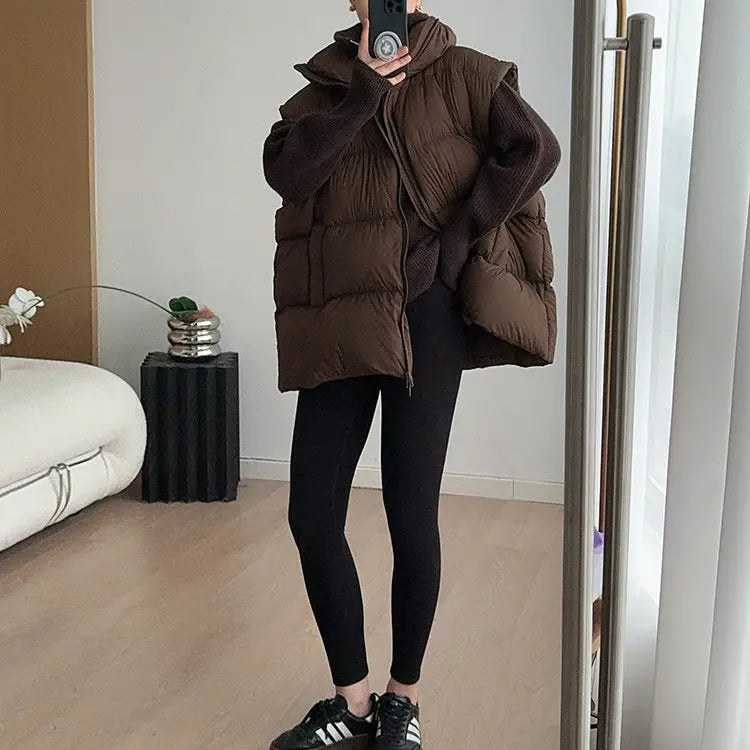 Gilet doudoune femme oversize confortable et tendance – SecretBombe